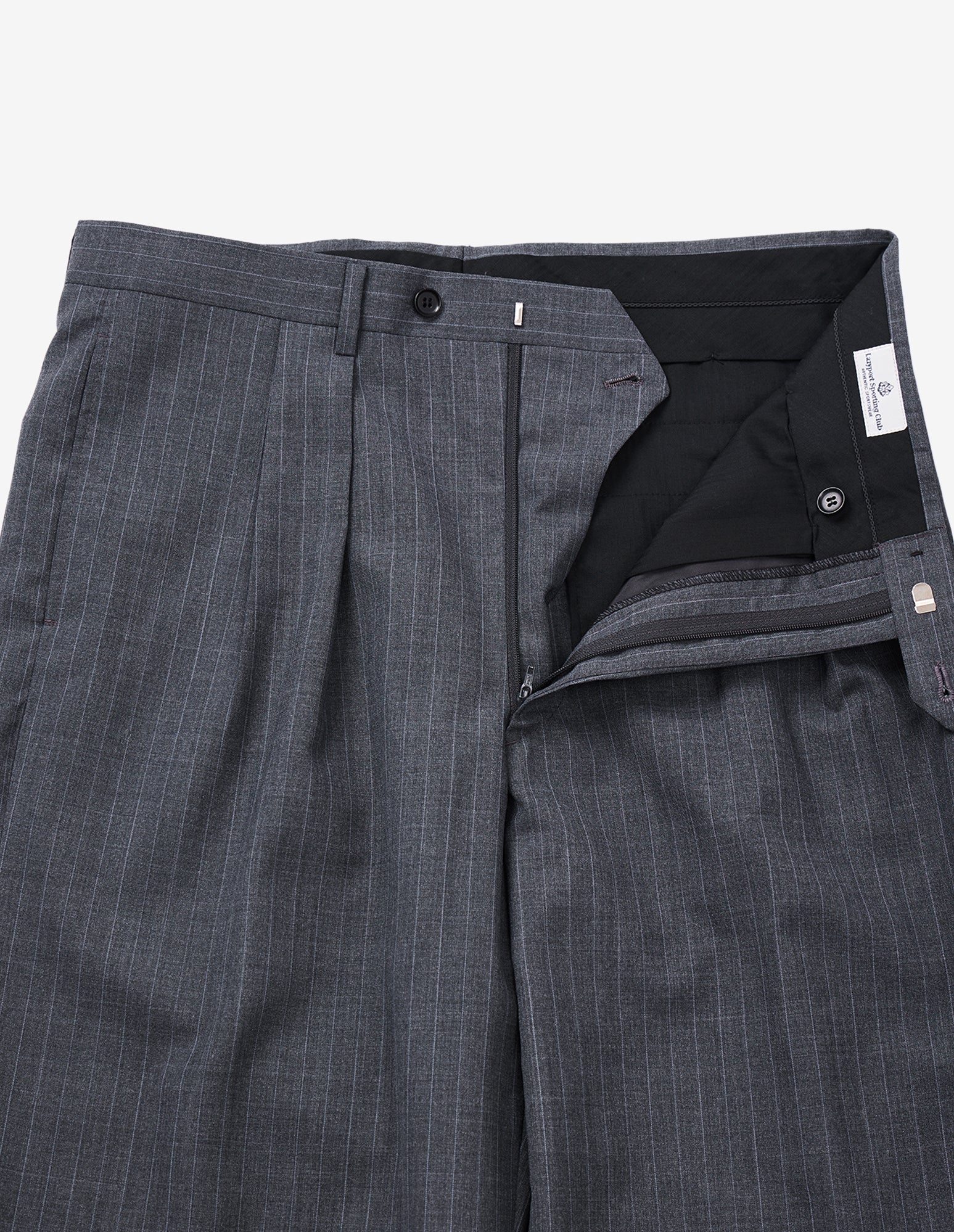 LSC 90's Neo-Classic Drape Trousers (Grey Stripe)