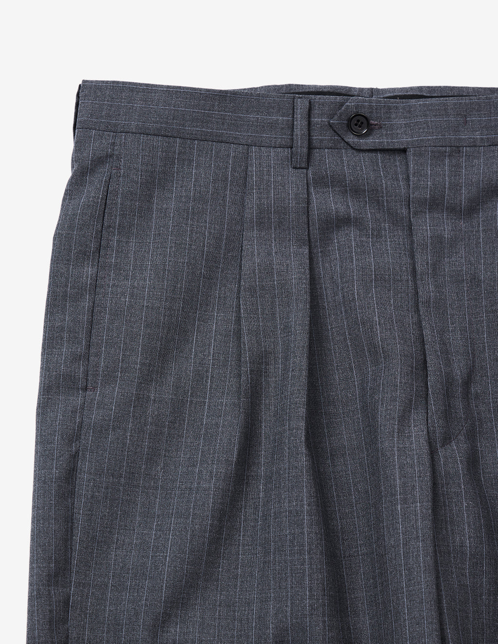 LSC 90's Neo-Classic Drape Trousers (Grey Stripe)