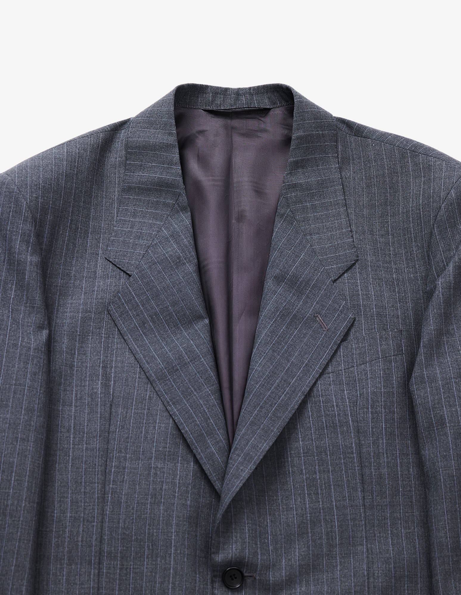 LSC 90's Neo-Classic Drape Jacket (Grey Stripe)