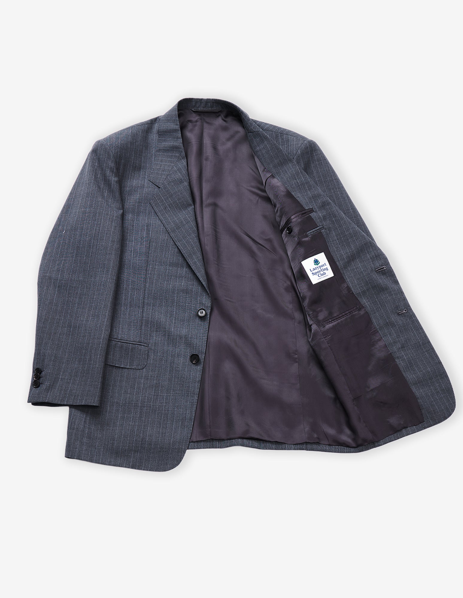 LSC 90's Neo-Classic Drape Jacket (Grey Stripe)