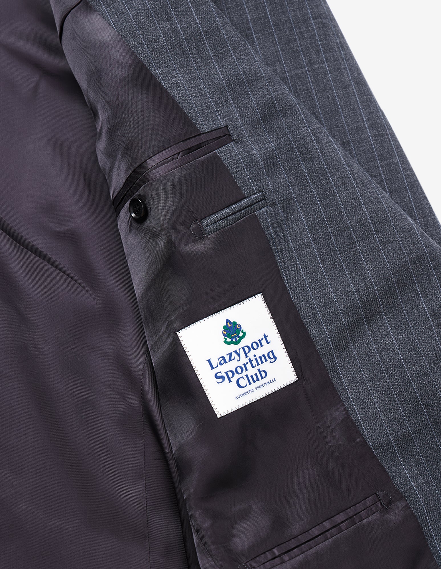 LSC 90's Neo-Classic Drape Jacket (Grey Stripe)