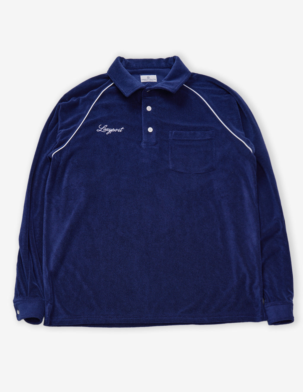 LSC Terry Long-Sleeve Polo Shirt (Navy)