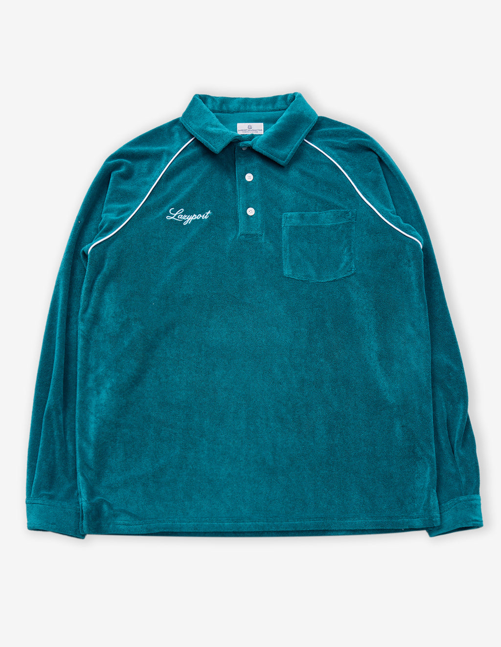 LSC Terry Long-Sleeve Polo Shirt (Teal)