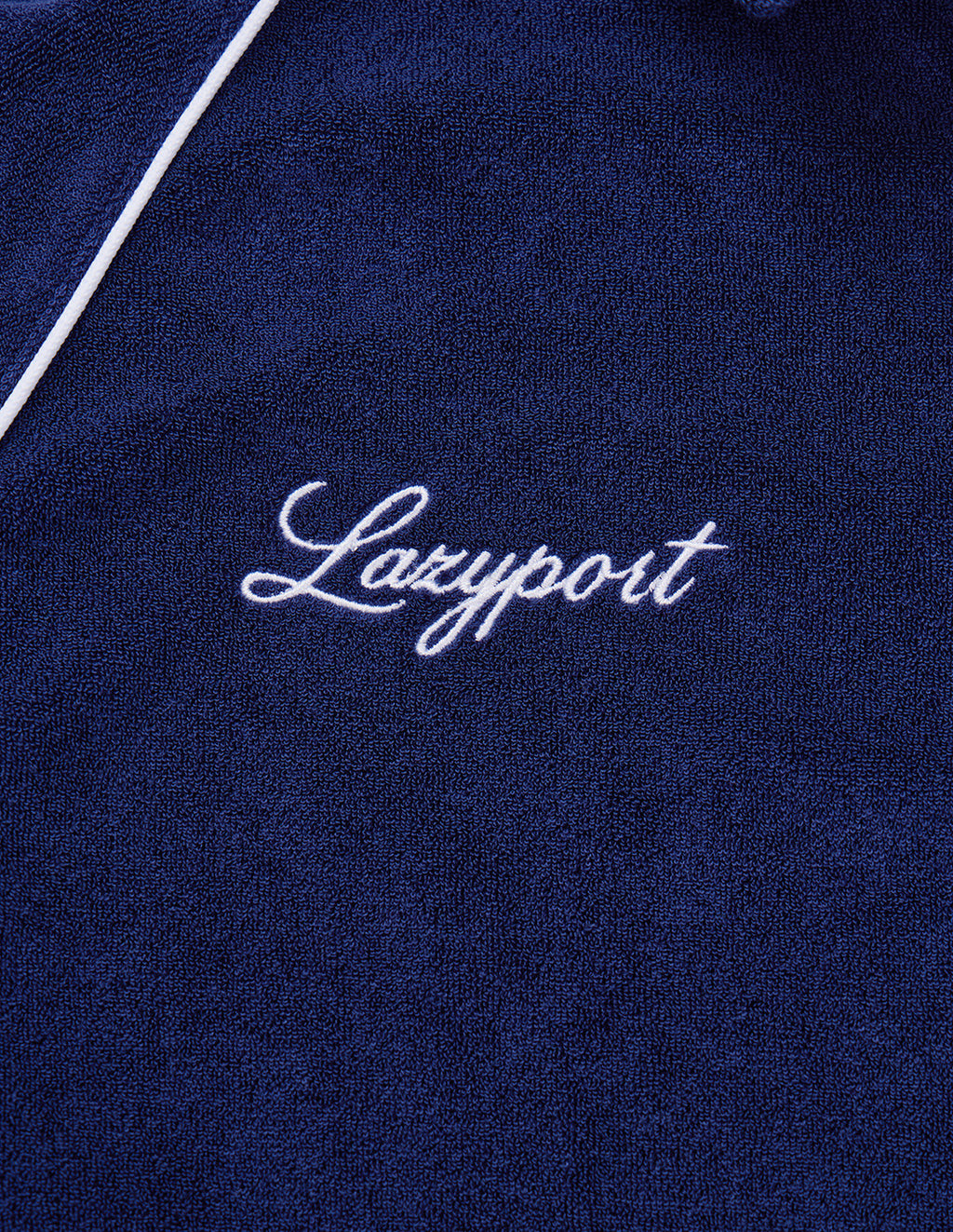 LSC Terry Long-Sleeve Polo Shirt (Navy)