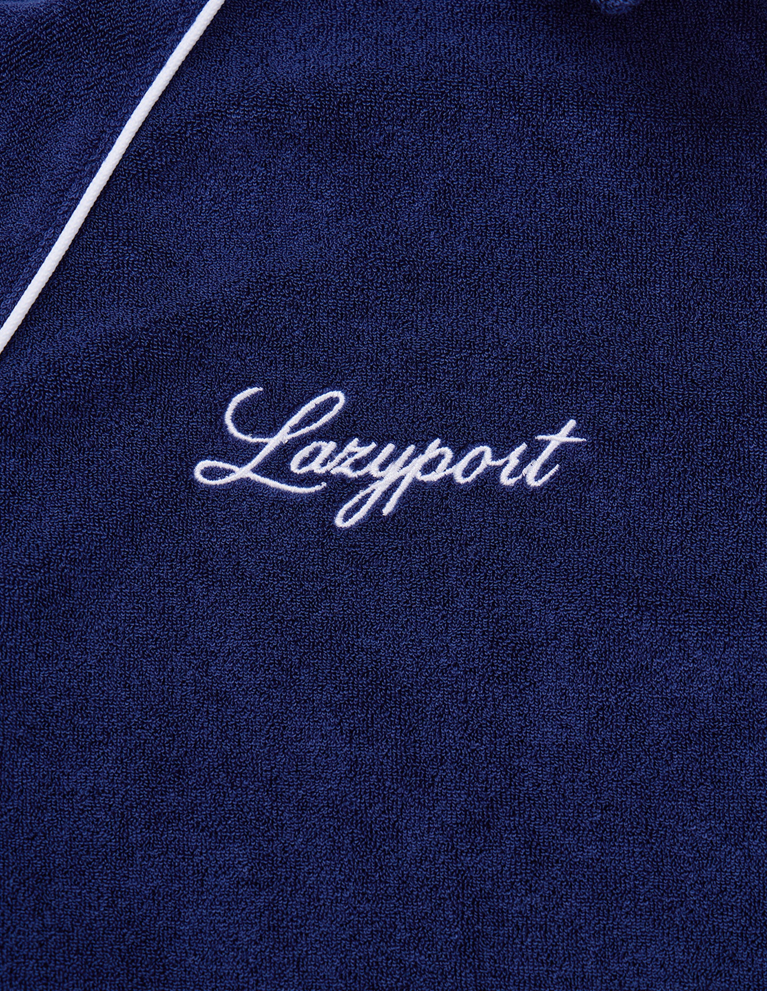 LSC Terry Long-Sleeve Polo Shirt (Navy)