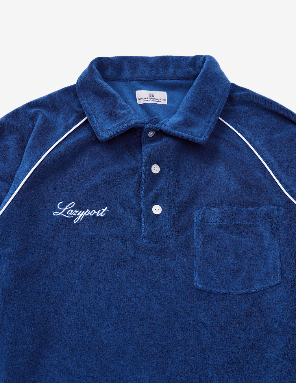 LSC Terry Long-Sleeve Polo Shirt (Blue)