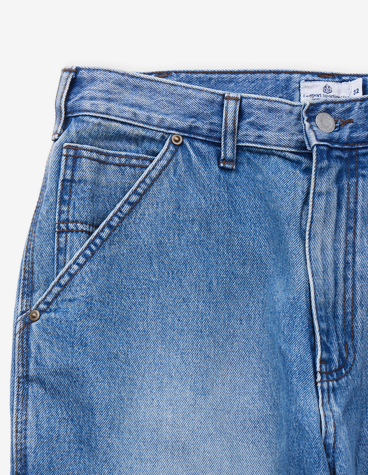 LSC Denim Single Knee Pants (Stone Wash)