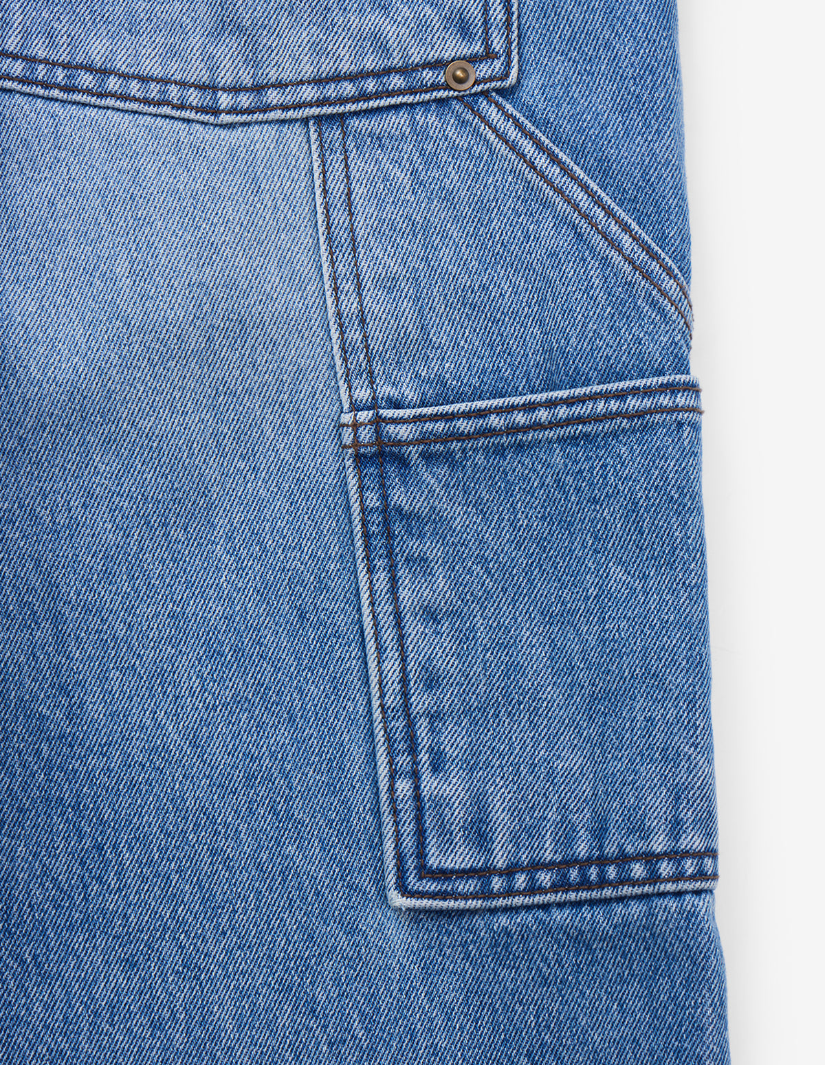 LSC Denim Single Knee Pants (Stone Wash)