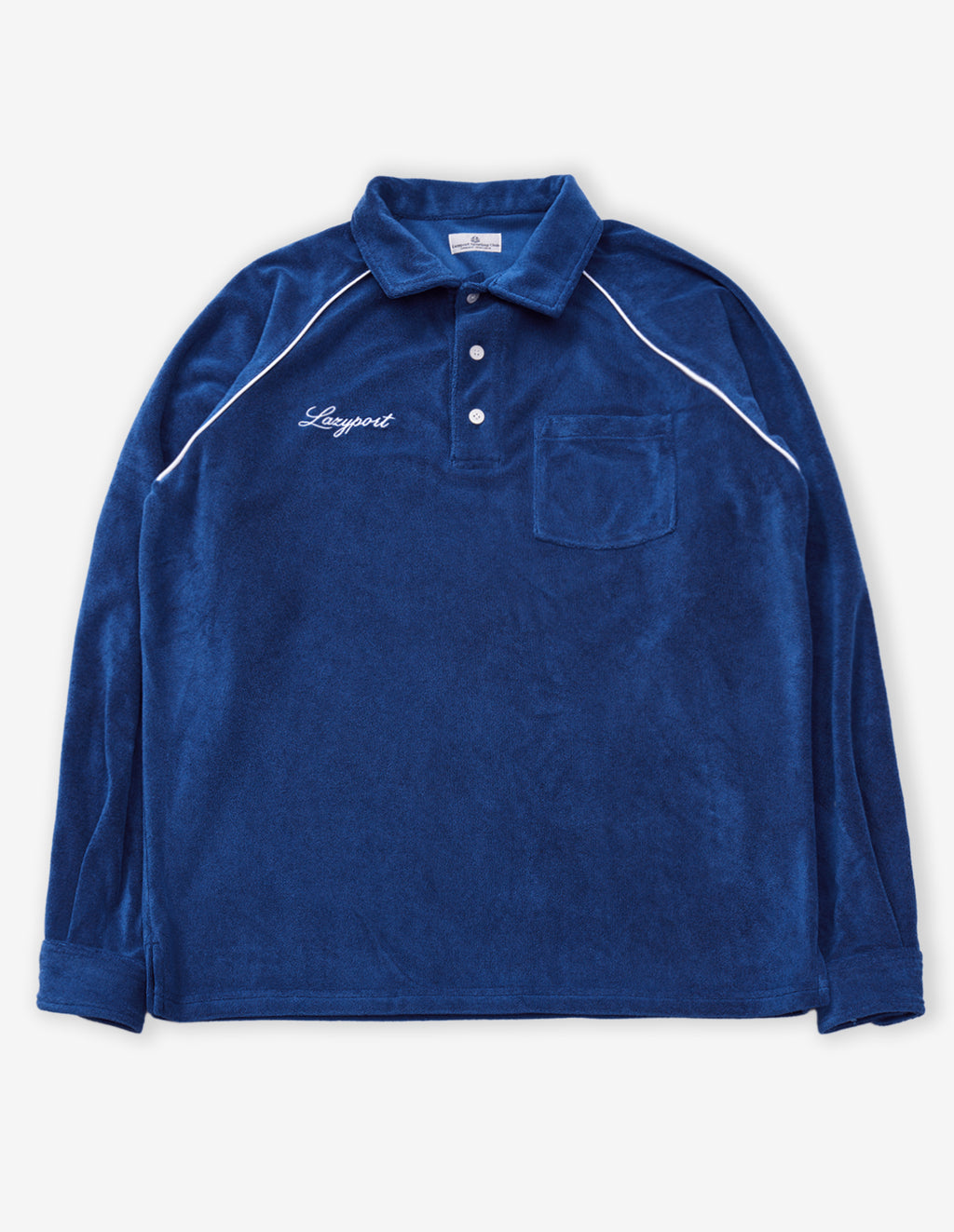LSC Terry Long-Sleeve Polo Shirt (Blue)