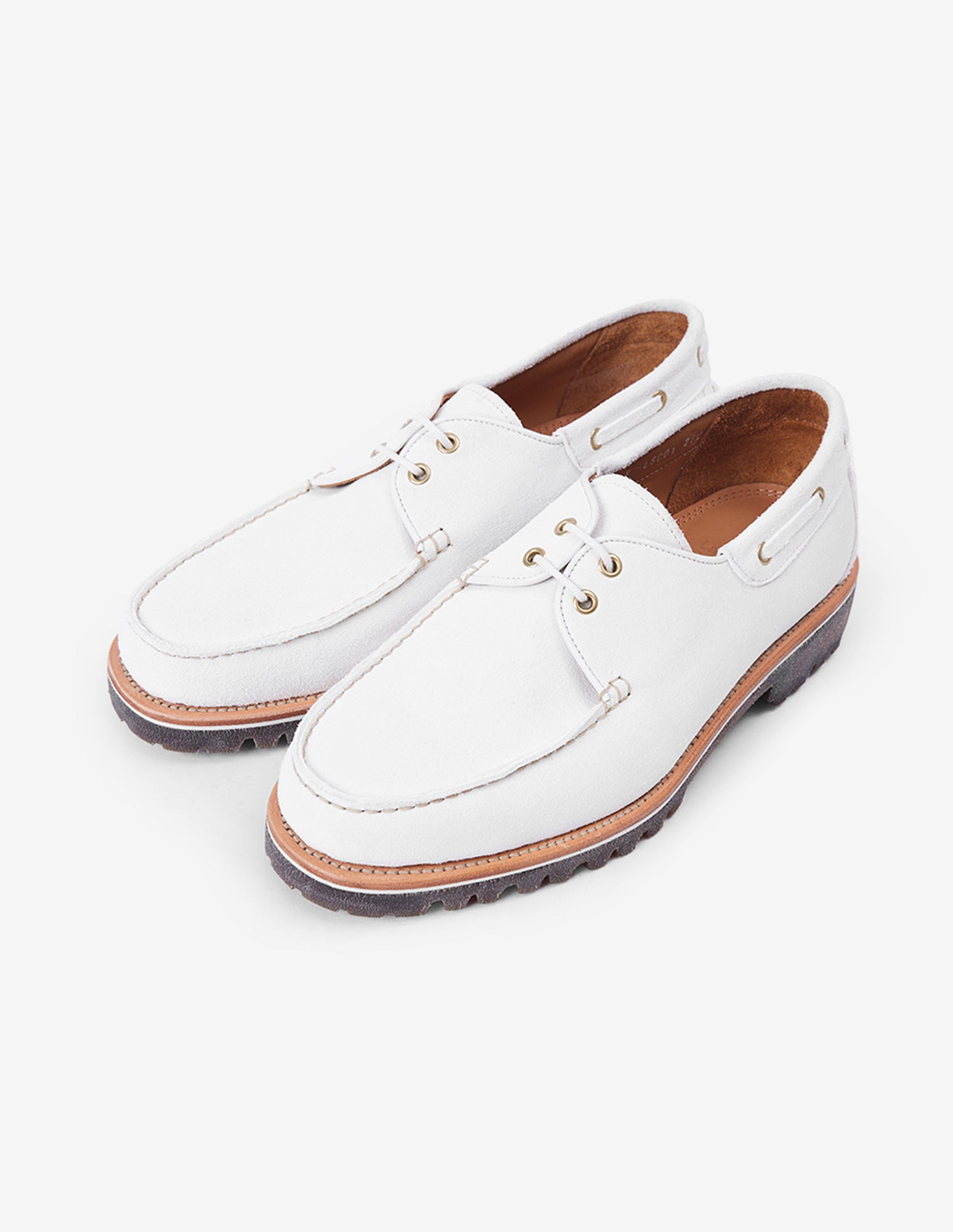 LSC 2-EYE Boat Shoes (White)