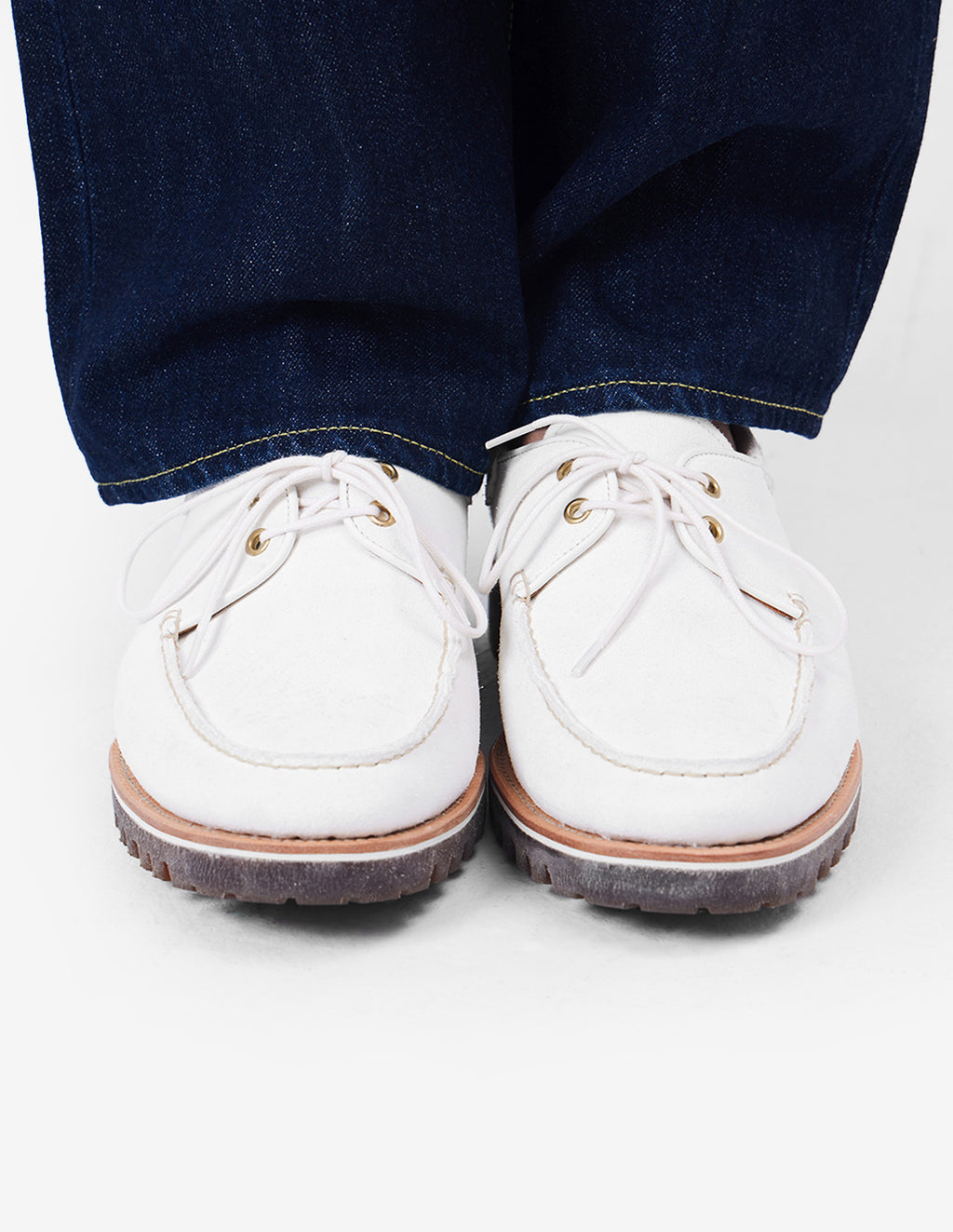 LSC 2-EYE Boat Shoes (White)