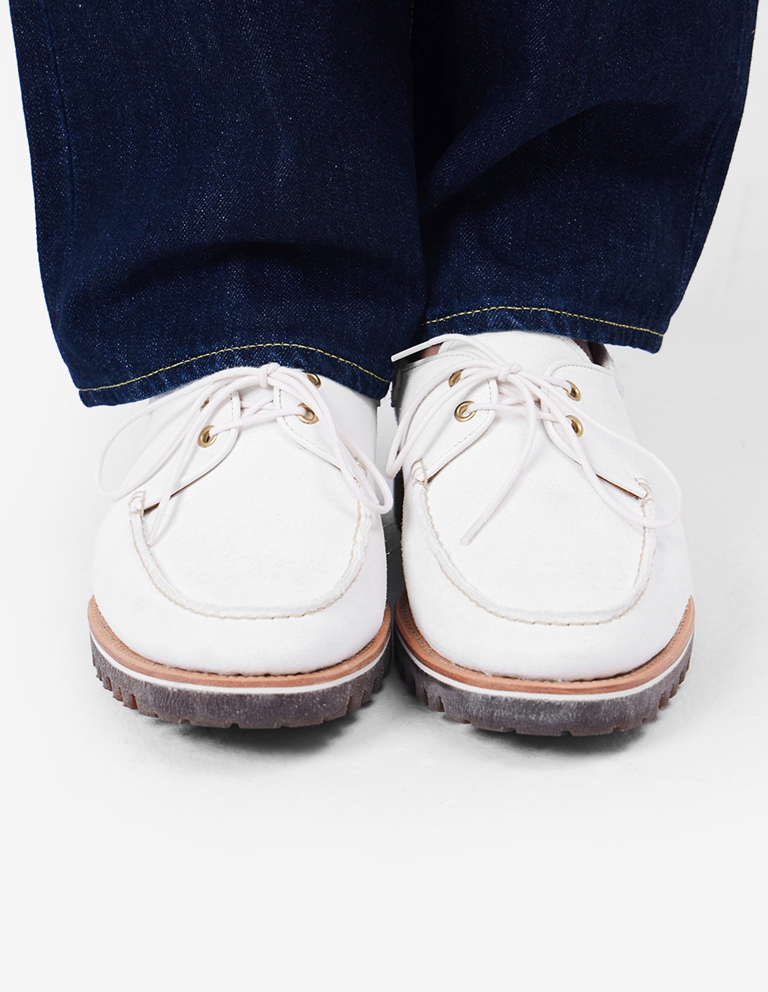 LSC 2-EYE Boat Shoes (White)