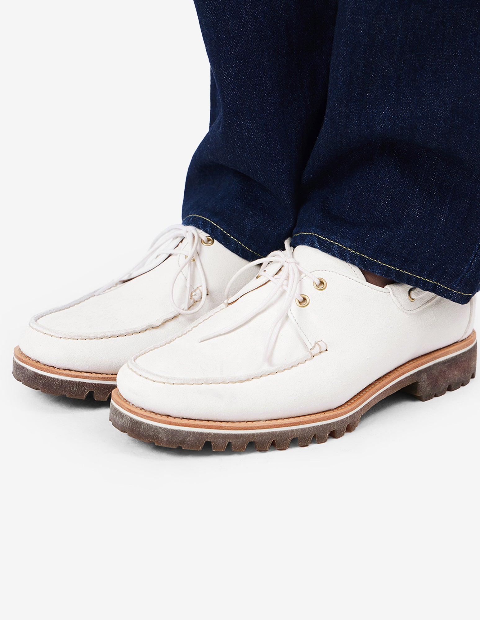 LSC 2-EYE Boat Shoes (White)