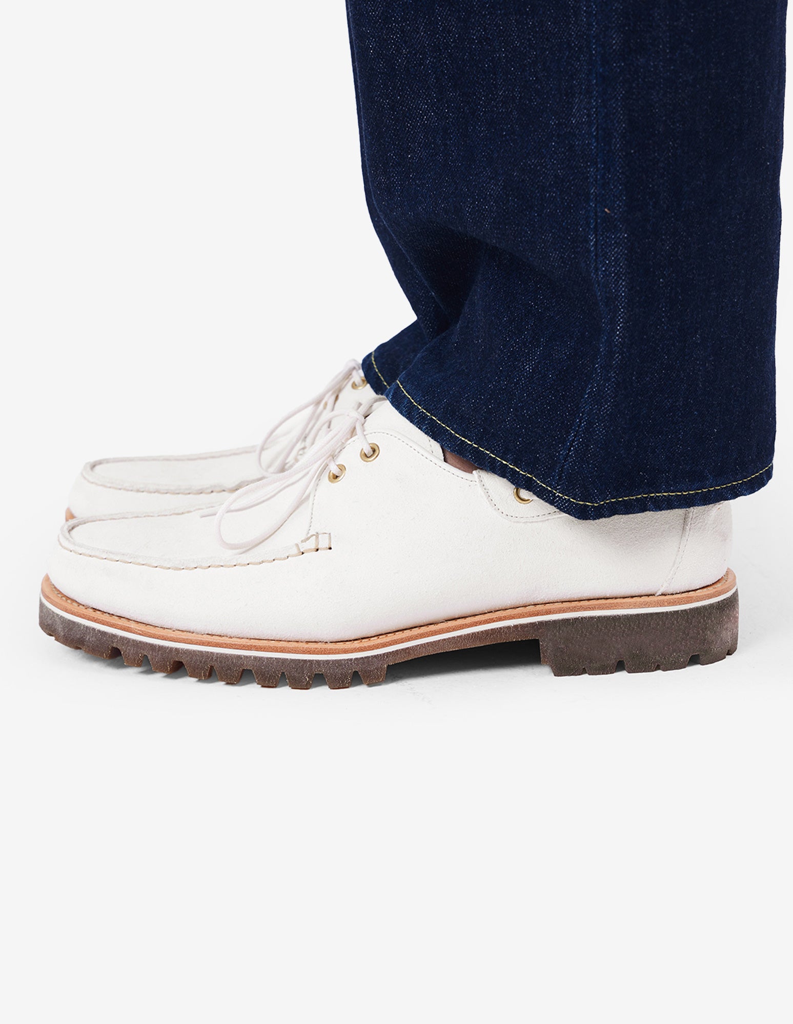 LSC 2-EYE Boat Shoes (White)