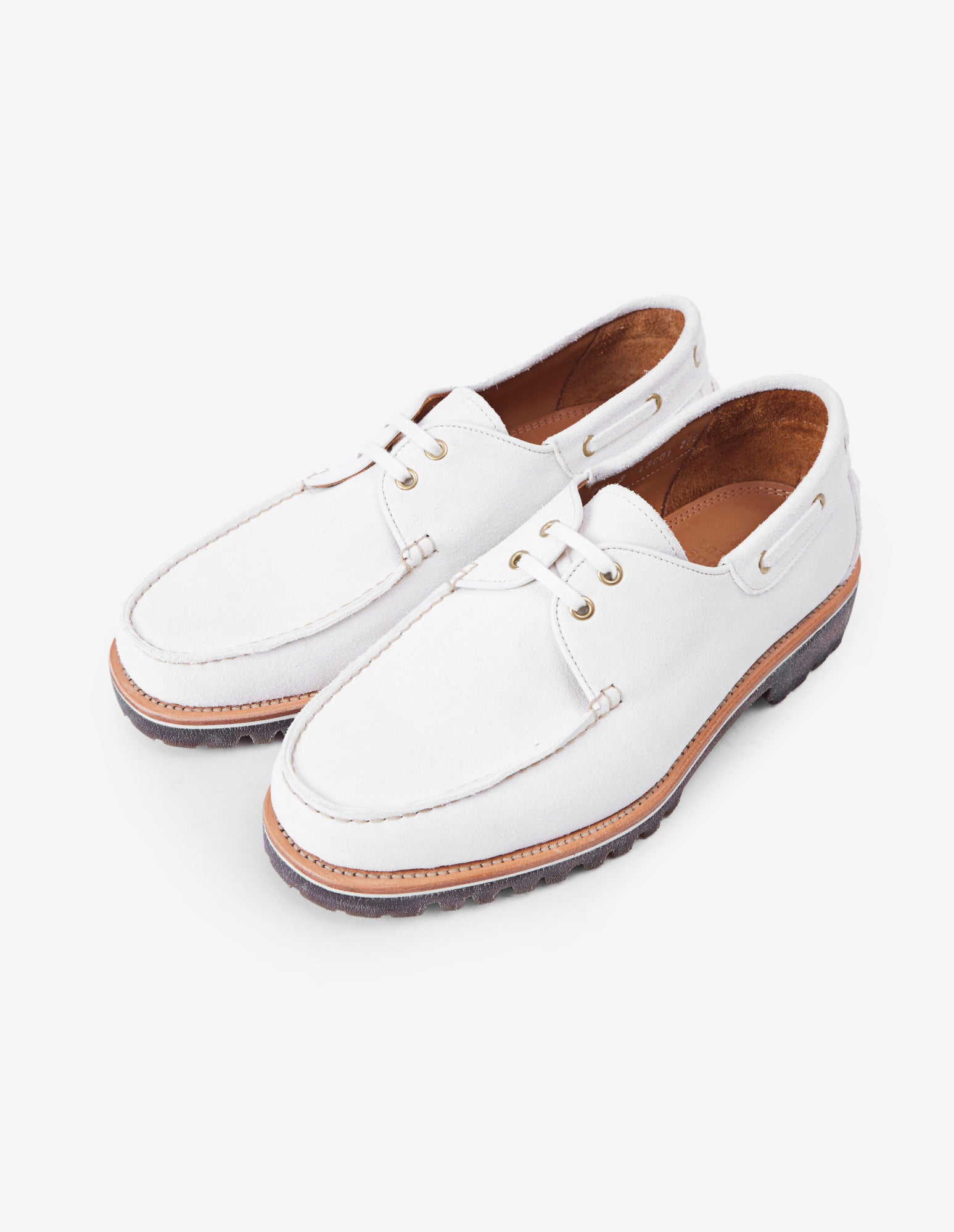 LSC 2-EYE Boat Shoes (White)