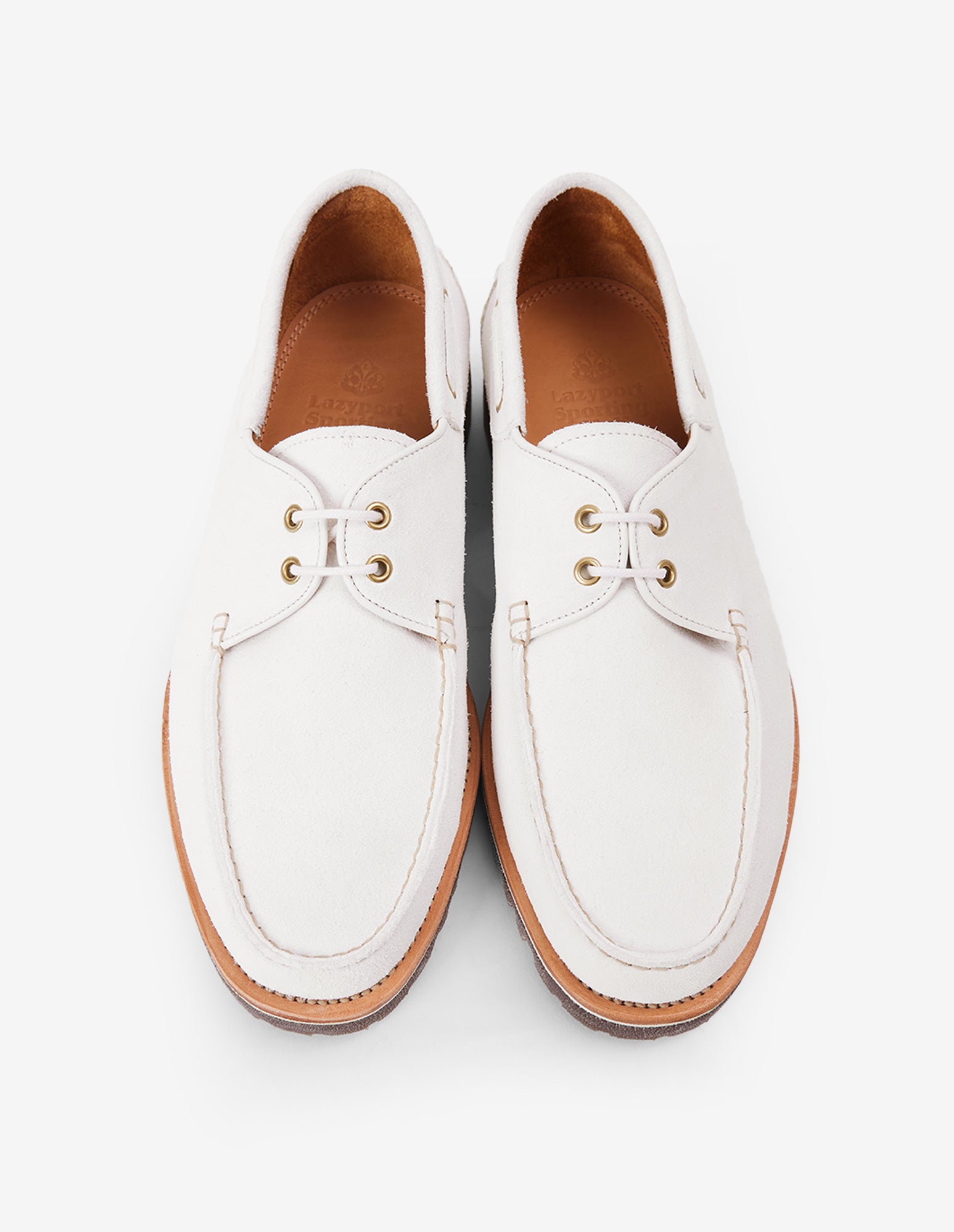 LSC 2-EYE Boat Shoes (White)