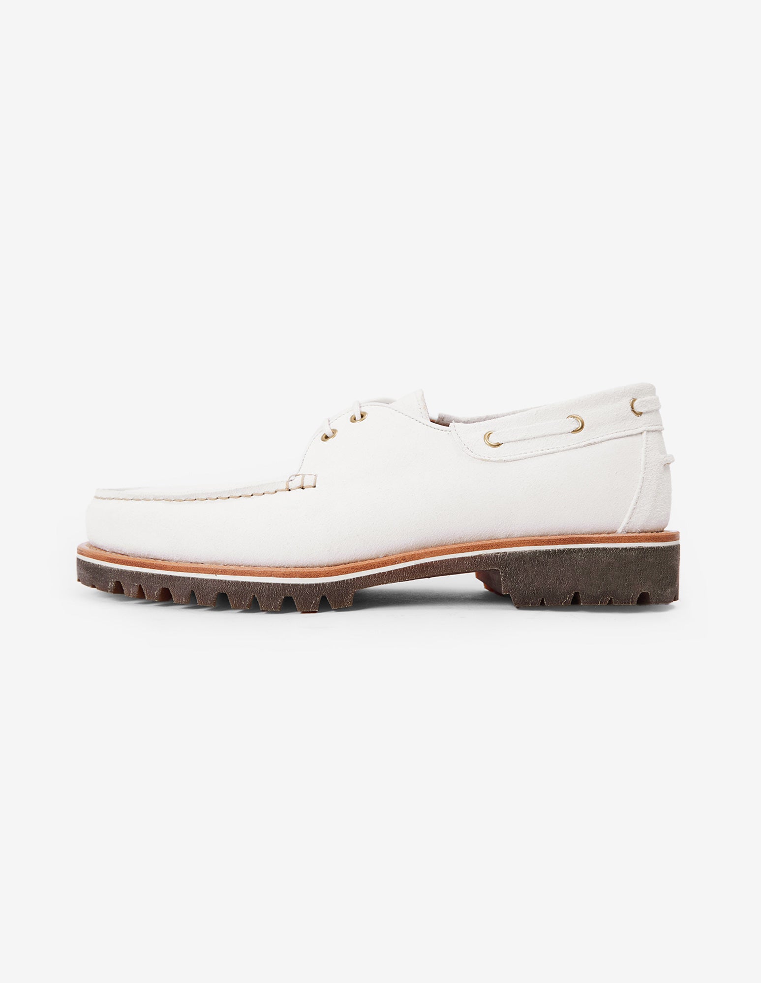 LSC 2-EYE Boat Shoes (White)