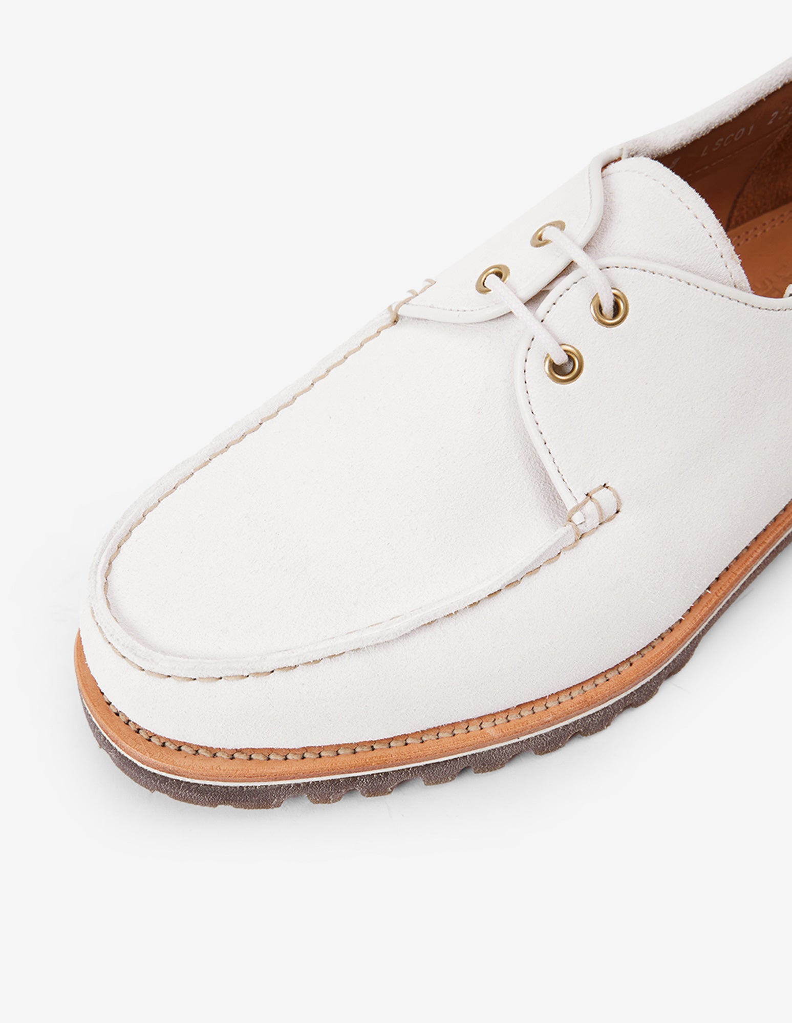 LSC 2-EYE Boat Shoes (White)