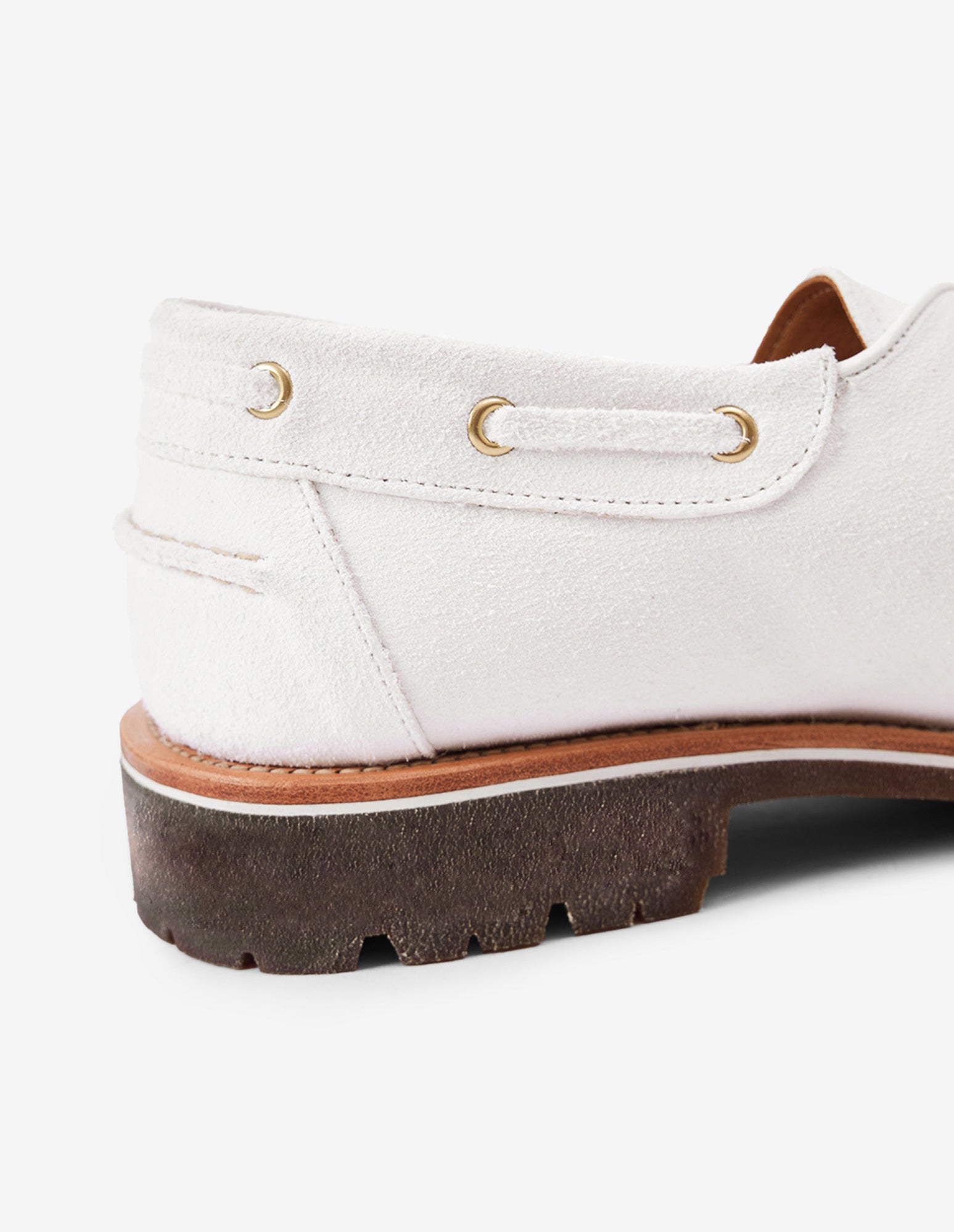 LSC 2-EYE Boat Shoes (White)