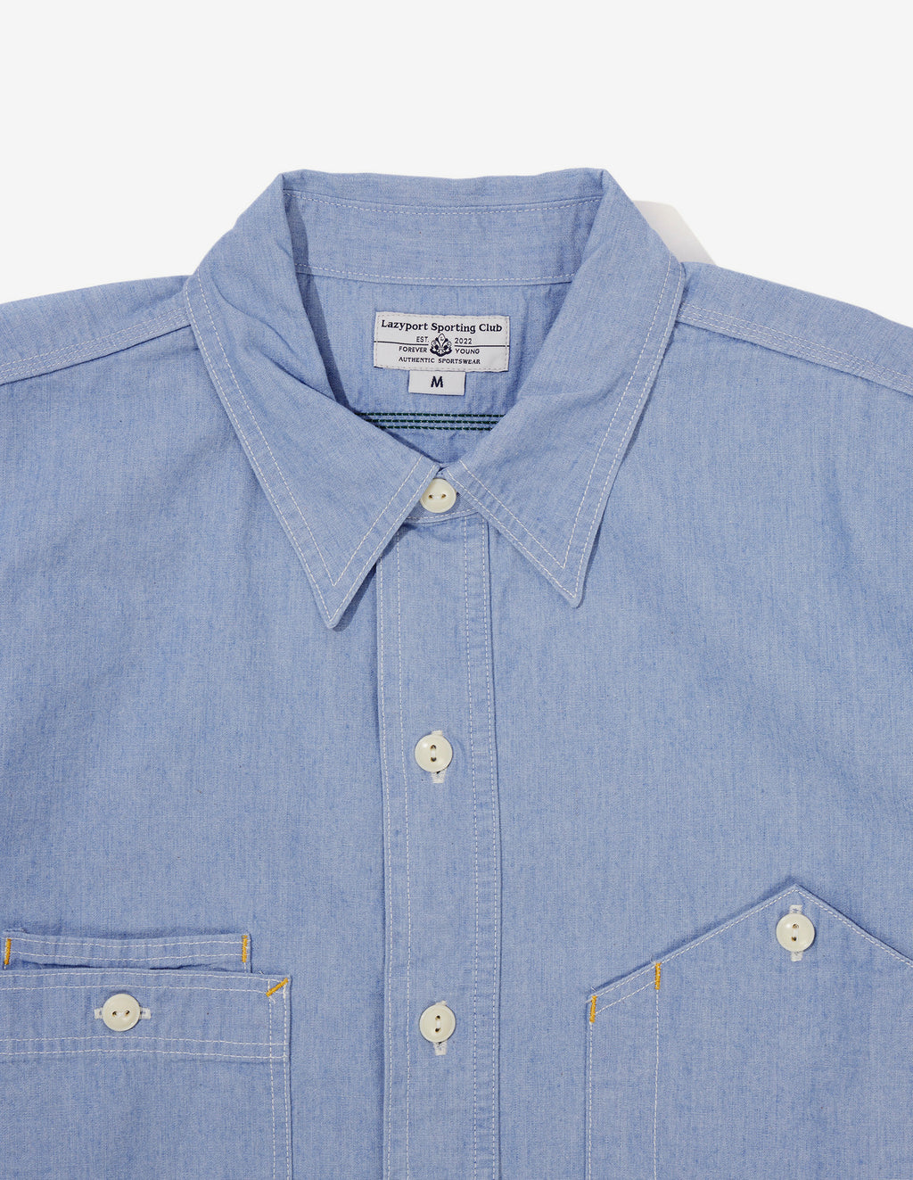 25 American Chambray Shirt (Blue)
