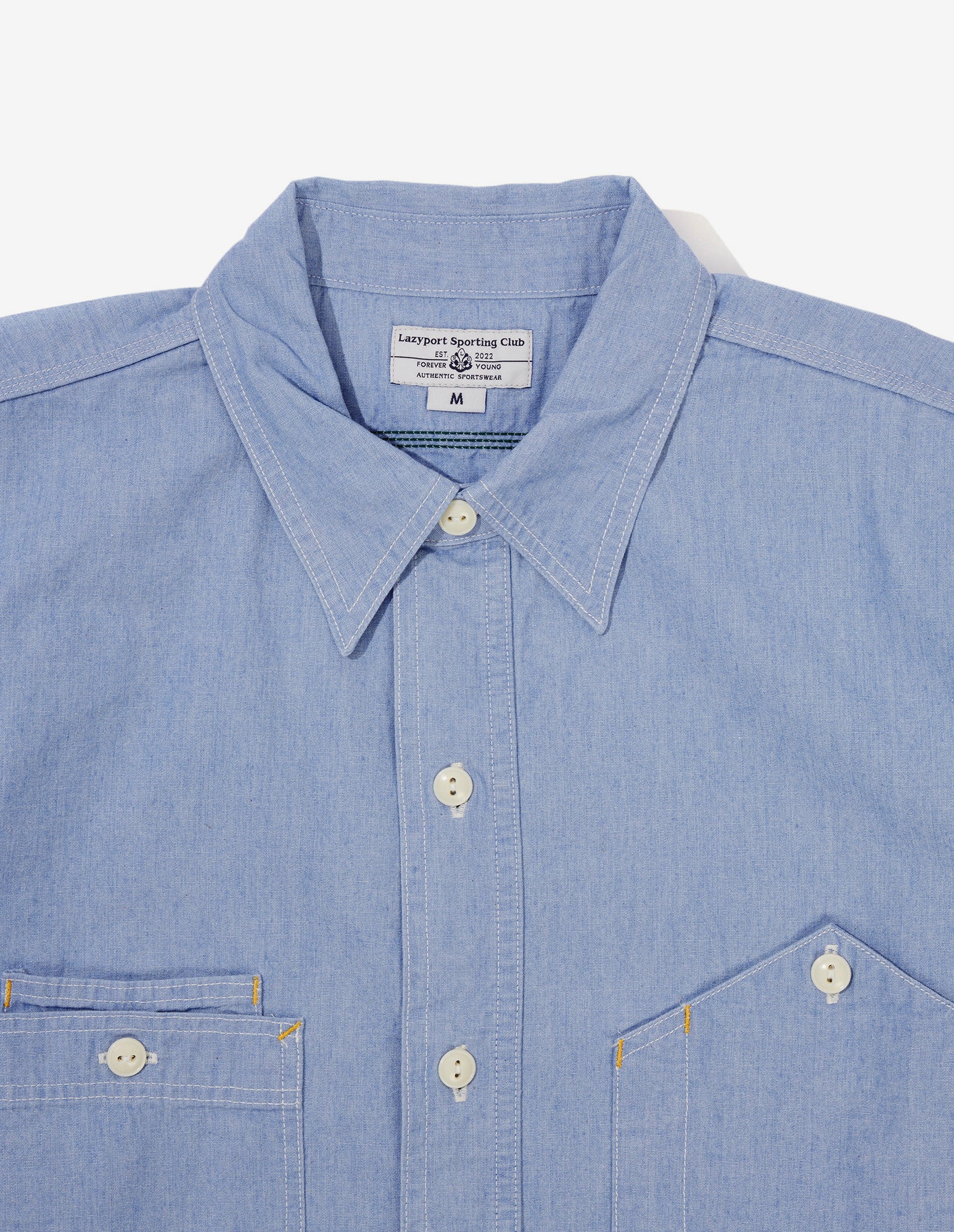 25 American Chambray Shirt (Blue)