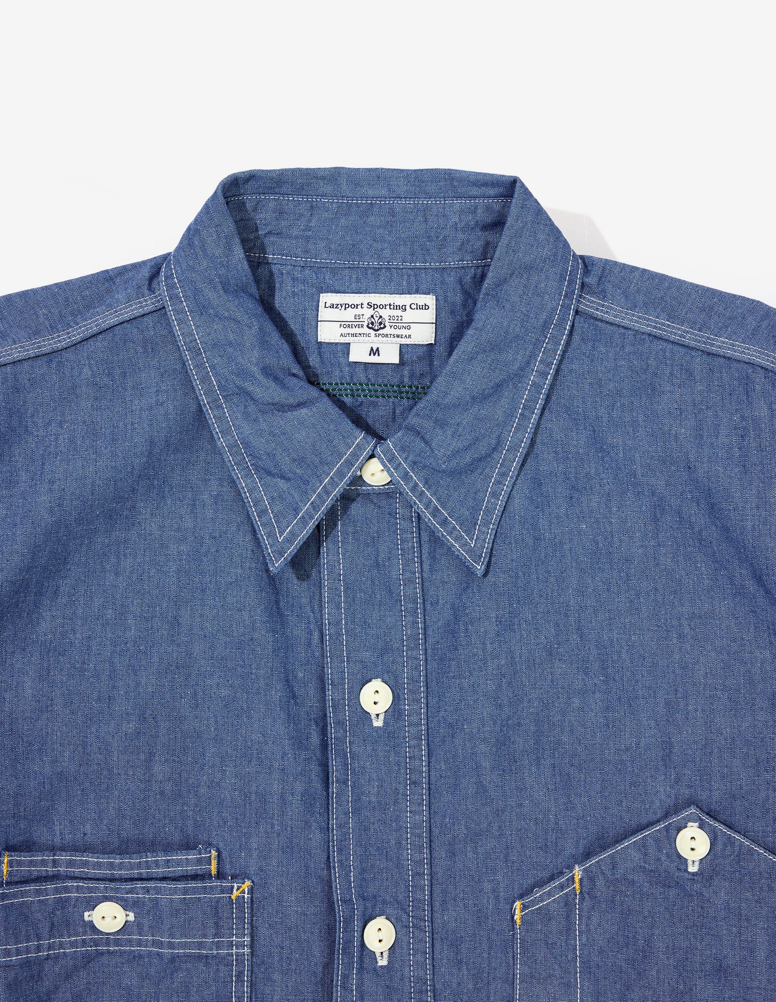 25 American Chambray Shirt (Navy)