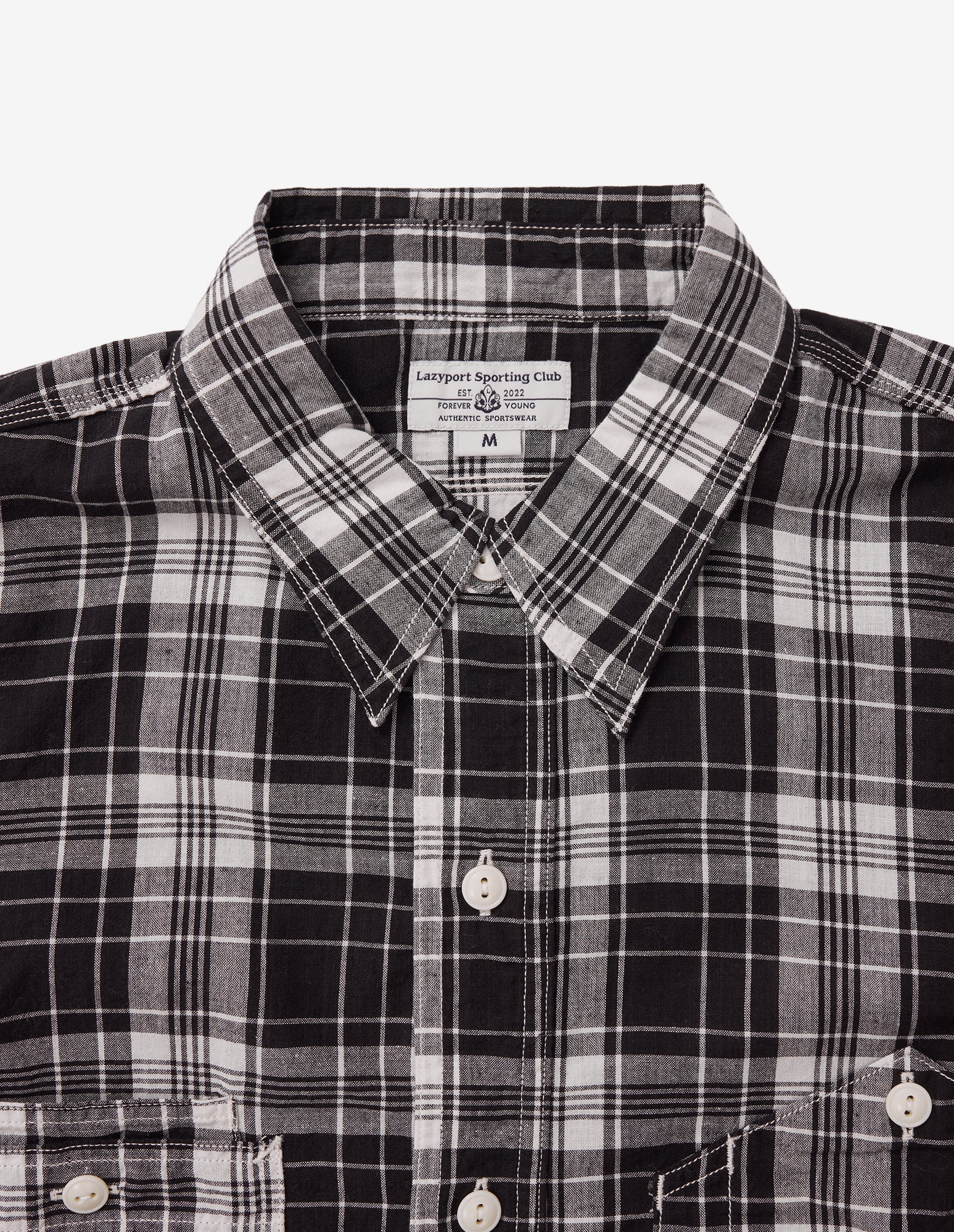 LSC Madras Shirt (Black/White)